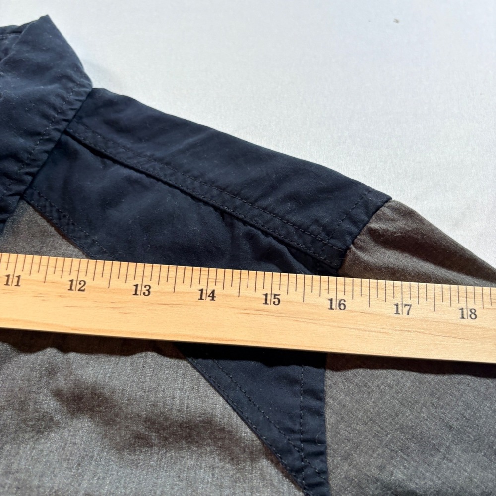 Broken Threads Button Down Shirt Mens Large Gray Black Contrast Yoke Western SS - Picture 6 of 8